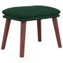 Reposapiés de tela verde oscuro 45x29,5x35 cm de vidaXL, Otomanas - Ref: Foro24-341462, Precio: 36,01 €, Descuento: %