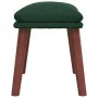 Reposapiés de tela verde oscuro 45x29,5x35 cm de vidaXL, Otomanas - Ref: Foro24-341462, Precio: 36,01 €, Descuento: %