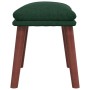 Reposapiés de tela verde oscuro 45x29,5x35 cm de vidaXL, Otomanas - Ref: Foro24-341462, Precio: 36,69 €, Descuento: %