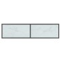Mesa de consola vidrio templado blanco 140x35x75,5 cm en Mesas auxiliares | Comprar online en Foru.es