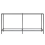 Mesa consola vidrio templado transparente 160x35x75,5 cm en Mesas auxiliares | Comprar online en Foru.es