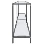Mesa consola vidrio templado transparente 160x35x75,5 cm en Mesas auxiliares | Comprar online en Foru.es