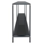 Mesa consola vidrio templado negro 160x35x75,5 cm en Mesas auxiliares | Comprar online en Foru.es