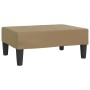 Reposapiés de cuero sintético capuchino 78x56x32 cm de vidaXL, Otomanas - Ref: Foro24-337714, Precio: 49,09 €, Descuento: %