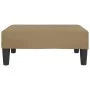 Reposapiés de cuero sintético capuchino 78x56x32 cm de vidaXL, Otomanas - Ref: Foro24-337714, Precio: 48,51 €, Descuento: %