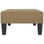 Reposapiés de cuero sintético capuchino 78x56x32 cm de vidaXL, Otomanas - Ref: Foro24-337714, Precio: 48,51 €, Descuento: %