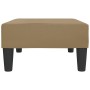Reposapiés de cuero sintético capuchino 78x56x32 cm de vidaXL, Otomanas - Ref: Foro24-337714, Precio: 49,09 €, Descuento: %