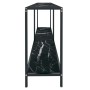 Mesa consola vidrio templado negro 160x35x75,5 cm en Mesas auxiliares | Comprar online en Foru.es