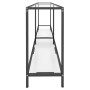Mesa consola vidrio templado transparente 180x35x75,5 cm en Mesas auxiliares | Comprar online en Foru.es