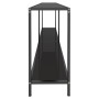Mesa de consola vidrio templado negro 180x35x75,5 cm en Mesas auxiliares | Comprar online en Foru.es