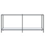 Mesa de consola vidrio templado blanco 180x35x75,5 cm en Mesas auxiliares | Comprar online en Foru.es