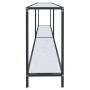 Mesa de consola vidrio templado blanco 180x35x75,5 cm en Mesas auxiliares | Comprar online en Foru.es