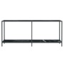 Mesa de consola vidrio templado negro 180x35x75,5 cm en Mesas auxiliares | Comprar online en Foru.es