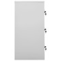 Armarios taquilla 5 uds de acero gris y rojo 90x45x92,5 cm de vidaXL, Taquillas y armarios de almacenamiento - Ref: Foro24-30...