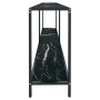 Mesa de consola vidrio templado negro 180x35x75,5 cm en Mesas auxiliares | Comprar online en Foru.es