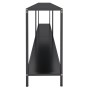 Mesa consola vidrio templado negro 200x35x75,5 cm en Mesas auxiliares | Comprar online en Foru.es
