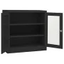 Armario de oficina macetero acero gris antracita 90x40x113 cm de vidaXL, Taquillas y armarios de almacenamiento - Ref: Foro24...