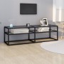 Mueble para TV vidrio templado transparente 140x40x40,5 cm en Muebles TV | Comprar online en Foru.es