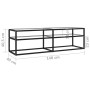 Mueble para TV vidrio templado transparente 140x40x40,5 cm en Muebles TV | Comprar online en Foru.es