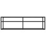 Mueble para TV vidrio templado negro 140x40x40,5 cm en Muebles TV | Comprar online en Foru.es