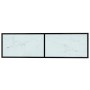 Mueble de TV vidrio templado color mármol blanco 140x40x40,5 cm en Muebles TV | Comprar online en Foru.es