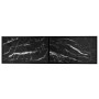 Mueble de TV vidrio templado color mármol negro 140x40x40,5 cm en Muebles TV | Comprar online en Foru.es