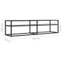 Mueble para TV vidrio templado transparente 160x40x40,5 cm en Muebles TV | Comprar online en Foru.es