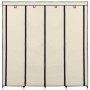 Armario con 4 compartimentos color crema 175x45x170 cm en Armarios roperos | Comprar online en Foru.es