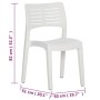 Sillas de jardín 2 unidades polipropileno blanco de vidaXL, Sillas de jardín - Ref: Foro24-317729, Precio: 84,43 €, Descuento: %