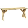 Banco de jardín de madera de pino impregnada 110 cm de vidaXL, Bancos de jardín - Ref: Foro24-318421, Precio: 66,56 €, Descue...