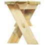 Banco de jardín de madera de pino impregnada 110 cm de vidaXL, Bancos de jardín - Ref: Foro24-318421, Precio: 66,56 €, Descue...