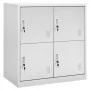 Armarios taquilla 2 uds de acero gris claro 90x45x92,5 cm de vidaXL, Taquillas y armarios de almacenamiento - Ref: Foro24-309...