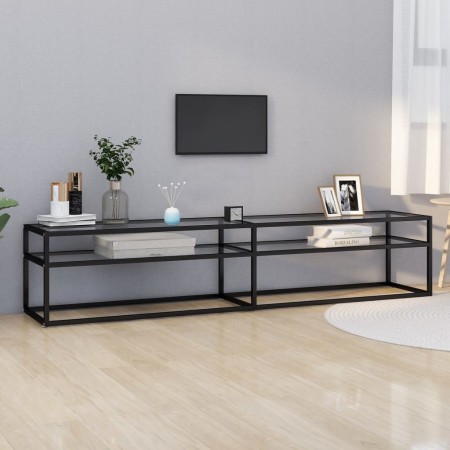 Mueble para TV vidrio templado transparente 200x40x40,5 cm en Muebles TV | Comprar online en Foru.es