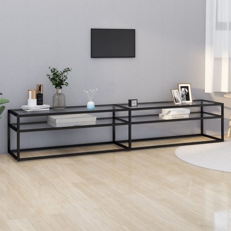 Mueble para TV vidrio templado transparente 220x40x40,5 cm en Muebles TV | Comprar online en Foru.es