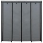 Armario con 4 compartimentos gris 175x45x170 cm en Armarios roperos | Comprar online en Foru.es