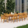 Sillas de comedor de jardín 8 uds madera maciza de acacia de vidaXL, Sillas de jardín - Ref: Foro24-3098662, Precio: 564,79 €...
