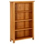 Estantería de 4 niveles de madera maciza de roble 70x22x110 cm en Librerías y estanterías | Comprar online en Foru.es
