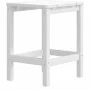 Silla de jardín Adirondack con reposapiés y mesa HDPE blanco de vidaXL, Sillas de jardín - Ref: Foro24-3095708, Precio: 222,2...