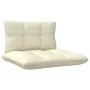 2-seater garden sofa with solid pine wood frame and cream cushions by vidaXL, Outdoor sofas - Ref: Foro24-3095992, Price: 138...