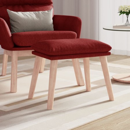 Reposapiés de tela color vino 45x29,5x35 cm de vidaXL, Otomanas - Ref: Foro24-341432, Precio: 36,69 €, Descuento: %