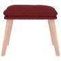 Reposapiés de tela color vino 45x29,5x35 cm de vidaXL, Otomanas - Ref: Foro24-341432, Precio: 36,69 €, Descuento: %