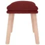 Reposapiés de tela color vino 45x29,5x35 cm de vidaXL, Otomanas - Ref: Foro24-341432, Precio: 36,01 €, Descuento: %