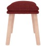 Reposapiés de tela color vino 45x29,5x35 cm de vidaXL, Otomanas - Ref: Foro24-341432, Precio: 36,69 €, Descuento: %