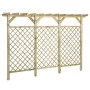 Garden fence with pergola made of impregnated pine wood 300x50x200cm by vidaXL, Lattice - Ref: Foro24-318417, Price: 286,69 €...