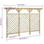 Garden fence with pergola made of impregnated pine wood 300x50x200cm by vidaXL, Lattice - Ref: Foro24-318417, Price: 286,69 €...