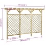 Valla de jardín con pérgola madera pino impregnada 300x50x200cm de vidaXL, Celosía - Ref: Foro24-318417, Precio: 301,73 €, De...
