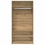 Armario de madera de ingeniería roble artesanal 100x50x200 cm en Armarios roperos | Comprar online en Foru.es