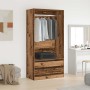 Armario de madera ingeniería envejecida 100x50x200 cm en Armarios roperos | Comprar online en Foru.es