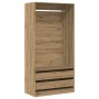 Armario de madera de ingeniería roble artesanal 100x50x200 cm en Armarios roperos | Comprar online en Foru.es