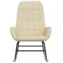 Silla mecedora de tela color crema de vidaXL, Mecedoras - Ref: Foro24-341255, Precio: 123,82 €, Descuento: %